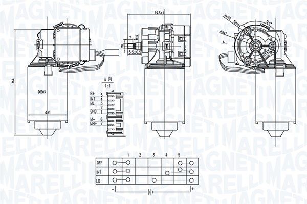 MAGNETI MARELLI Pesuri mootor 064373900010